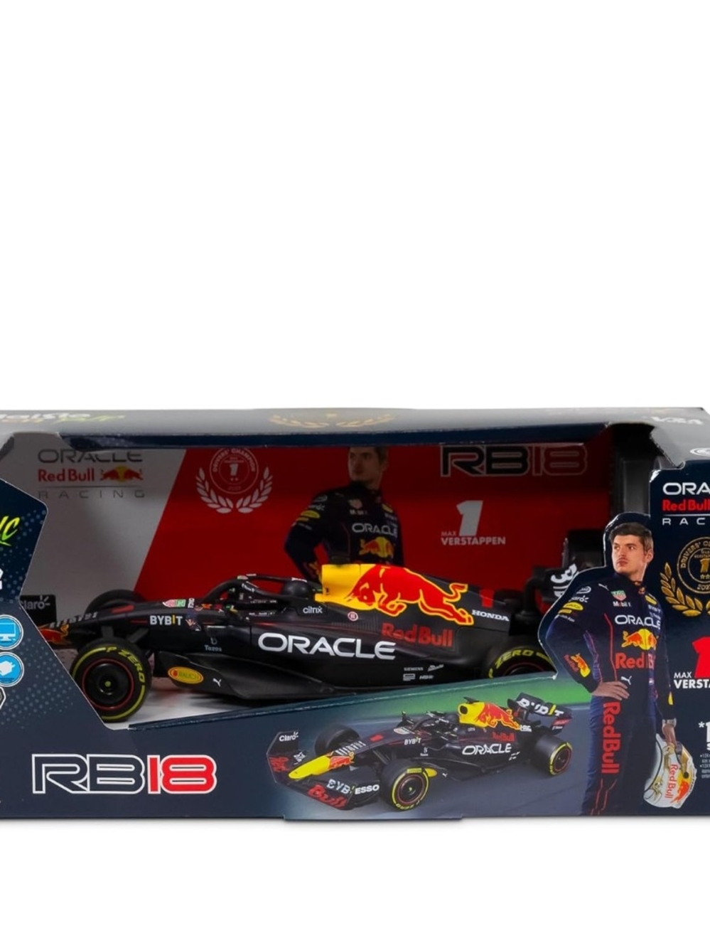 Oracle Red Bull RB18 Die-Cast Racing Car - Black & Red